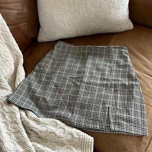 Ultra Highrise Mini Plaid Skirt